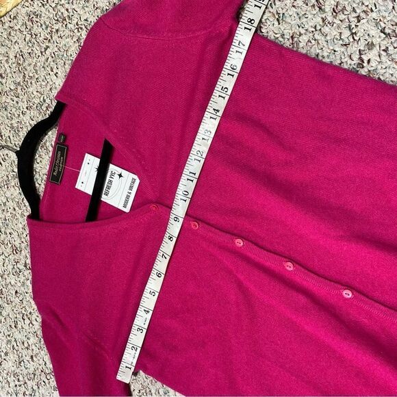 Andre Christian Pink Cashmere Button Down Cardigan Womens Size XS - Picture 8 of 8